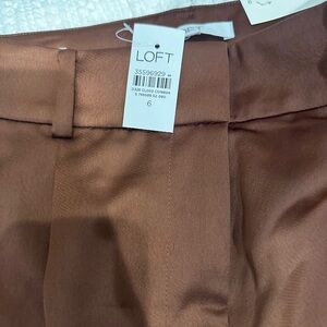 Brand new with tags satin Peyton trouser- Loft
